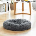 Cama Antiestrés para Mascotas Bepess InnovaGoods Redonda con Borde Elevado (Ø 60 cm, Gris) - Imagen 2