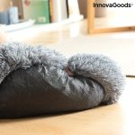 Cama Antiestrés para Mascotas Bepess InnovaGoods Redonda con Borde Elevado (Ø 60 cm, Gris) - Imagen 6