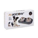 Comedero Doble para Perro Mascow 317 317 Azul Metal - Imagen 2