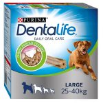 Purina Dentalife Perros Grandes (25–40 kg) – Snack Dental Diario con Pollo (12 Sticks / 142 g x 3)
