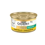 Gourmet Gold Tartelette Pollo y Zanahorias (Pack 24 x 85g) – Comida Húmeda Gatos