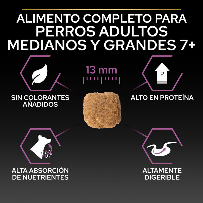 Purina PRO PLAN +7 años | Pollo 3 kg – Perros Senior Medianos y Grandes - Imagen 6