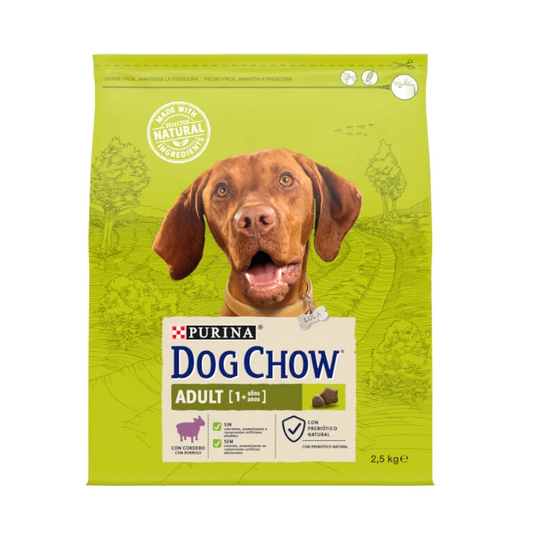 Dog Chow Adult Lamb Perros Adultos Todas las Razas Cordero 14Kg - Imagen 1